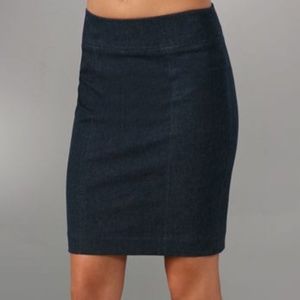 NWOT VINCE Denim Pencil Skirt
